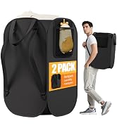 House Again 2 Pack 76L Laundry Backpack, 210D Oxford Heavy Duty Laundry Bag Backpack with Adjusta...