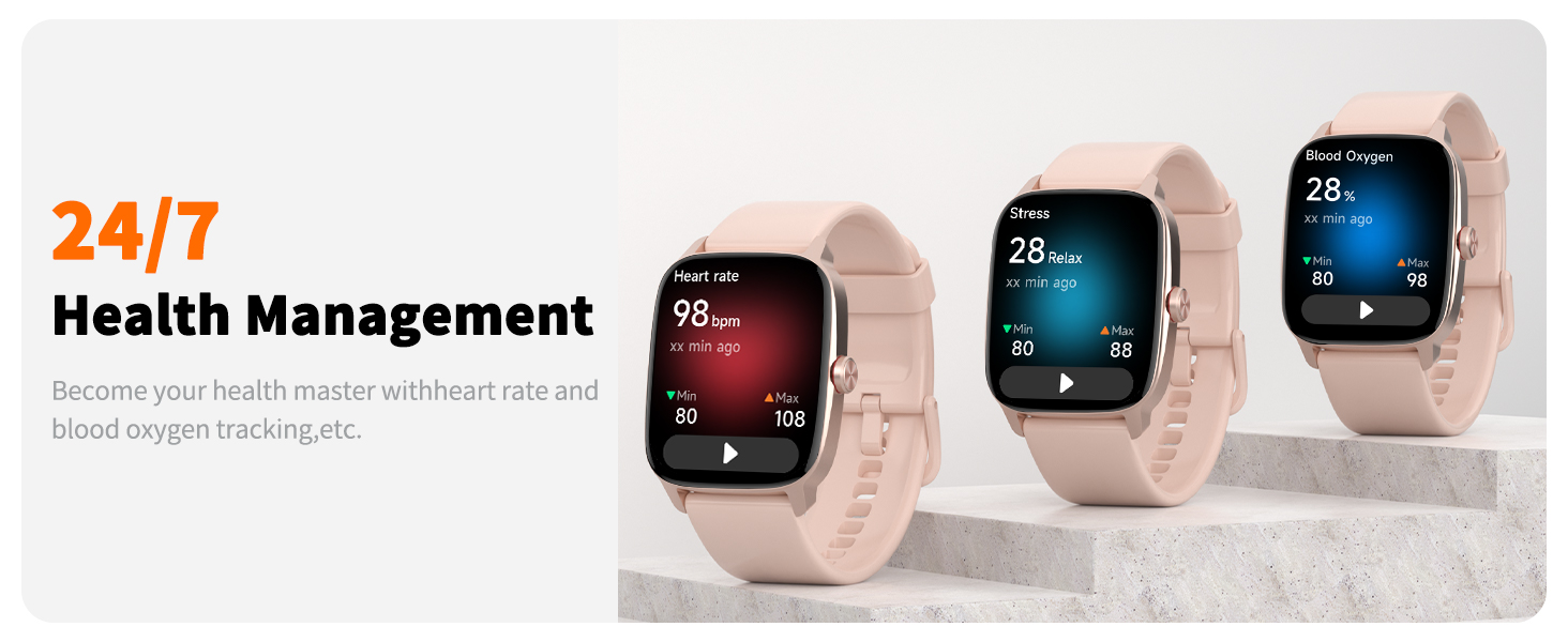 smart watch for women 24/7 Health Management