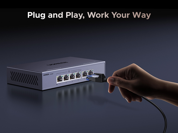poe ethernet switch 1000Mbps 6 Port