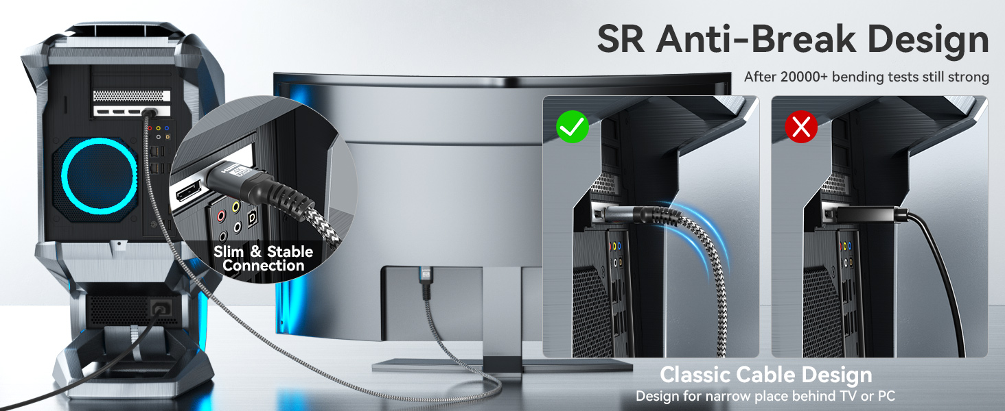 hdmi 2.0 slim in wall flexible cable