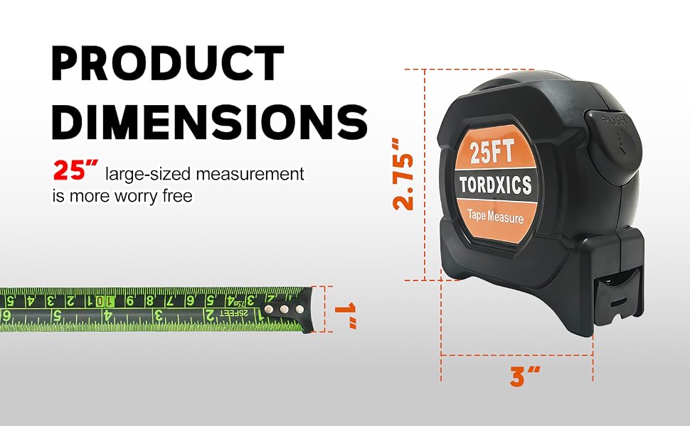 2 Packs Measuring Tape Measure 25 ft