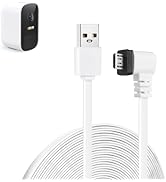 25ft Power Extension Cable Compatible with eufy Security eufyCam 2C /2C Pro, Flat Charging Cable ...
