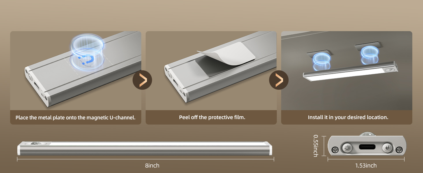 rechargeable cabinet lighting