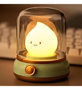 BANDIANCY Baby Night Light for Nursery, Rechargeable Portable Kids Lamp, Warm Light Candlelight M...