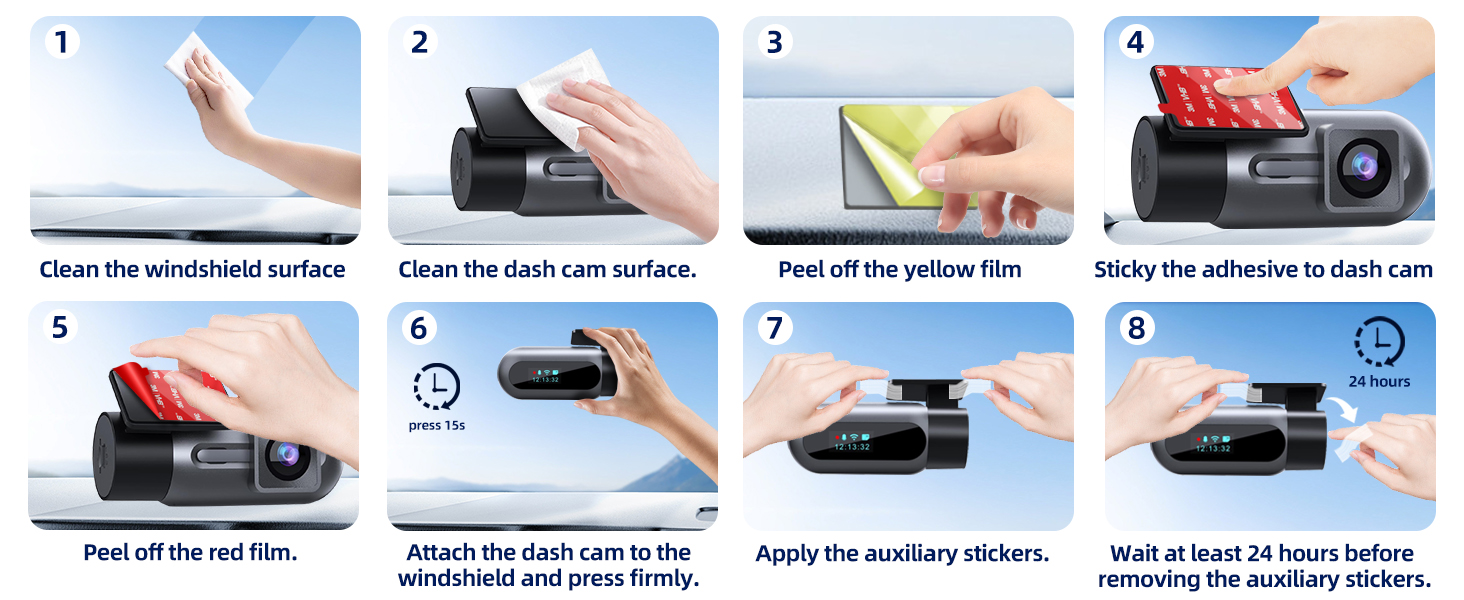 3m sticky pads install