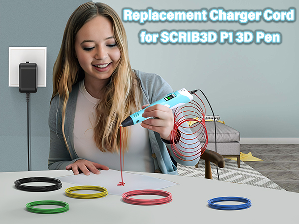 5V 5 Volt Charger for SCRIB3D P1 3D/ for SCRIB3D Advanced Printing Printer Pen