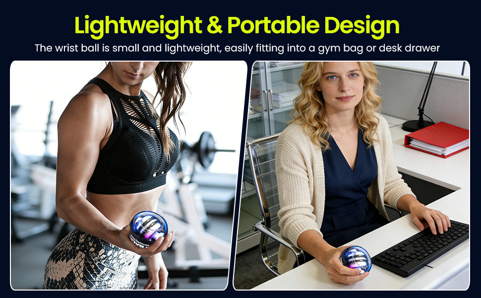 Power Gyro Ball with LED Lights