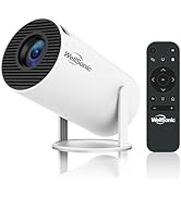 WellSonic Mini Projector Support 4K, 200 Ansi Outdoor &amp; Home Movie Portable Projector with Wifi6 ...