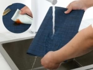 blue placemats