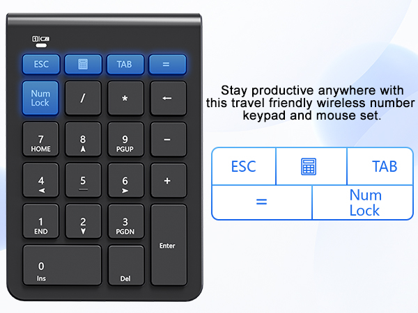 wireless numeric keypad
