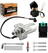 3 Bolt 12 Teeth Starter &amp; Relay &amp; CDI &amp; Spark Plug for 50cc 70cc 90cc 100cc 110cc 125cc Chinese A...