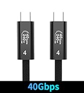 DETBLINK USB C 4 Cable for Thunderbolt 4 Cable 3.3ft,40GBPS, USB-C to USB C Cable Supports 8K Dis...