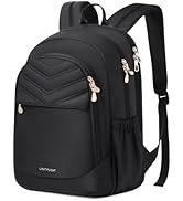 LIGHT FLIGHT Travel Backpack for Women, 15.6" Laptop Backpack with USB Charging Hole, Water Resis...