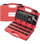 GETLITOOL 15Pcs 1/2" Drive Crowfoot Wrench Set, CRMO Steel Crows Foot Wrench Set for Men's Gift, ...