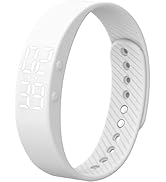 findtime Fitness Tracker Without Smartphone No Bluetooth No APP USB Charge Pedometer Sports White...