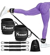 Ankle Resistance Bands with Cuffs, Ankle Bands for Working Out, Glutes Workout Equipment, Butt Ex...