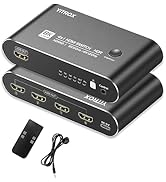 HDMI Switch 4 in 1 Out 4K 120Hz, 4K 144Hz, 8K 60Hz, HDMI 2.1 Switcher Compatible with PS4/5, Xbox...