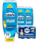 Dawn Dish Soap Squeeze Bottle, EZ-Squeeze Dawn Dishwashing Liquid, Dawn Dish Soap Liquid, Dish Wa...