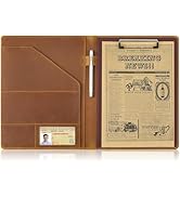 Jack&amp;Chris Leather Portfolio, A4 Document Folder Legal Pad Padfolio, Professional Writing Letter ...