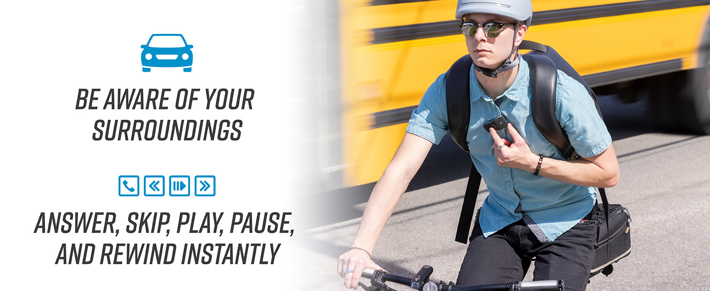 Noxgear 39g Speaker | Be Aware of Your Surroundings and Answer, Skip, Play, Pause Instantly