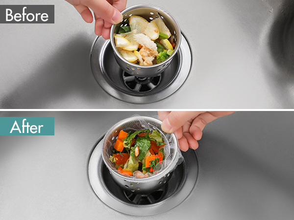 wyirong kitchen sink strainers, kitchen sink mesh strainer, disposable mesh sink strainer bags