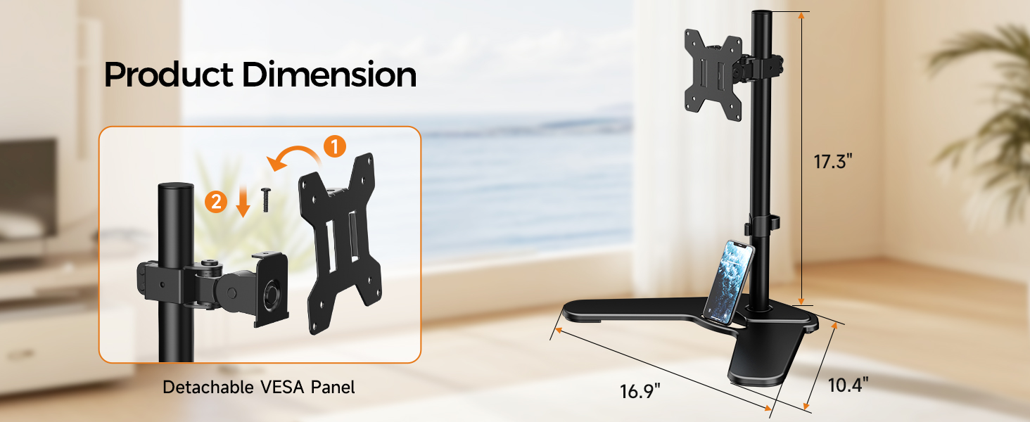 adjustable monitor stand