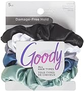 GOODY SATIN SCRUNCHIES 5CT COOL