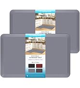 HappyTrends 2 PCS Kitchen Mat Cushioned Anti-Fatigue Floor Mat, Heavy Duty Ergonomic Comfort Foam...