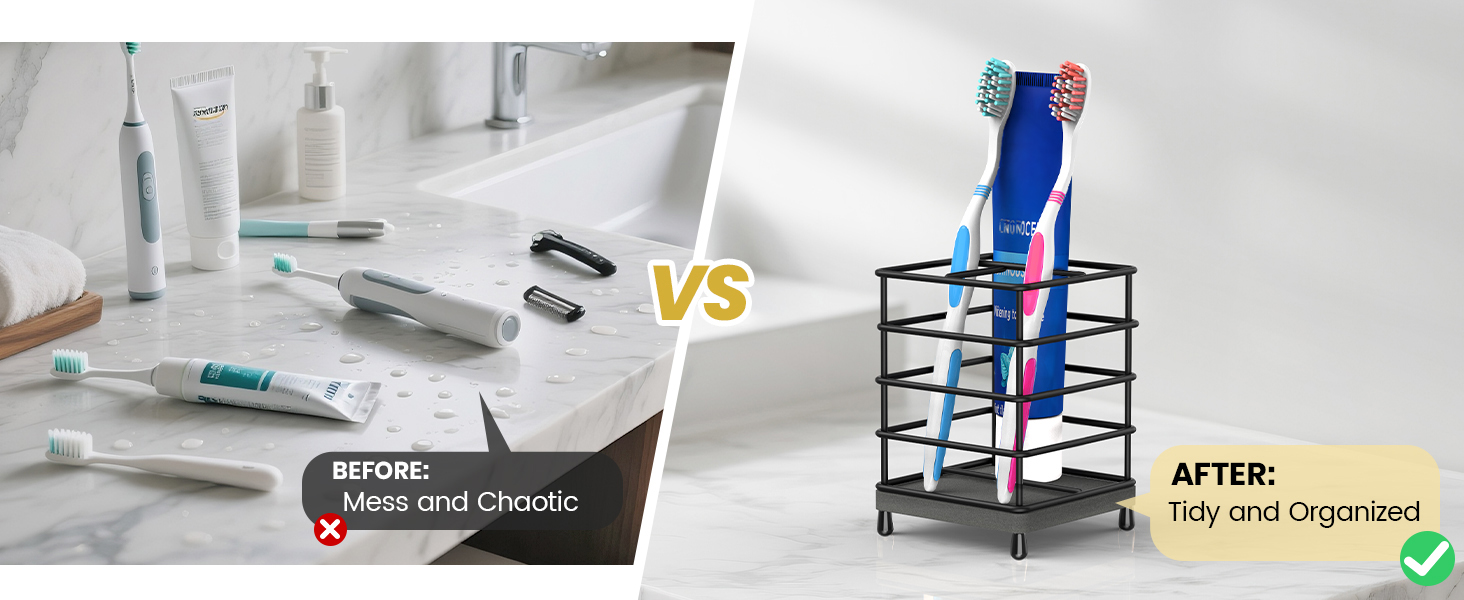 countertop toothbrush holders