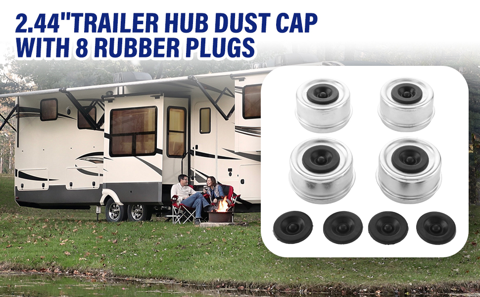 Trailer Axle Hub Dust Caps