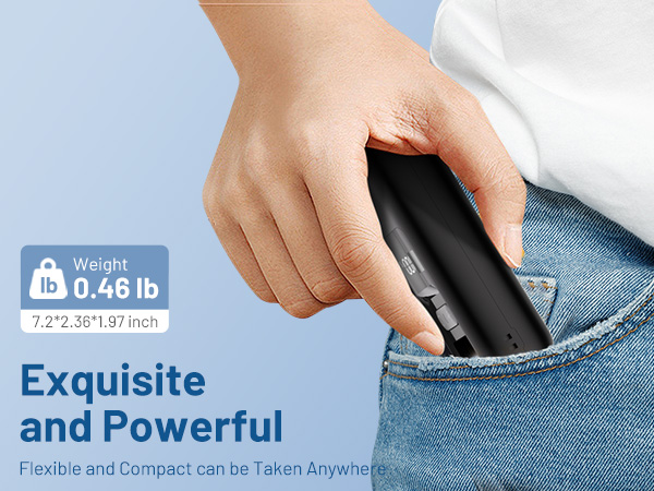 lightweight pocket size mini fan 0.46lb for daily summer commute and shopping malls