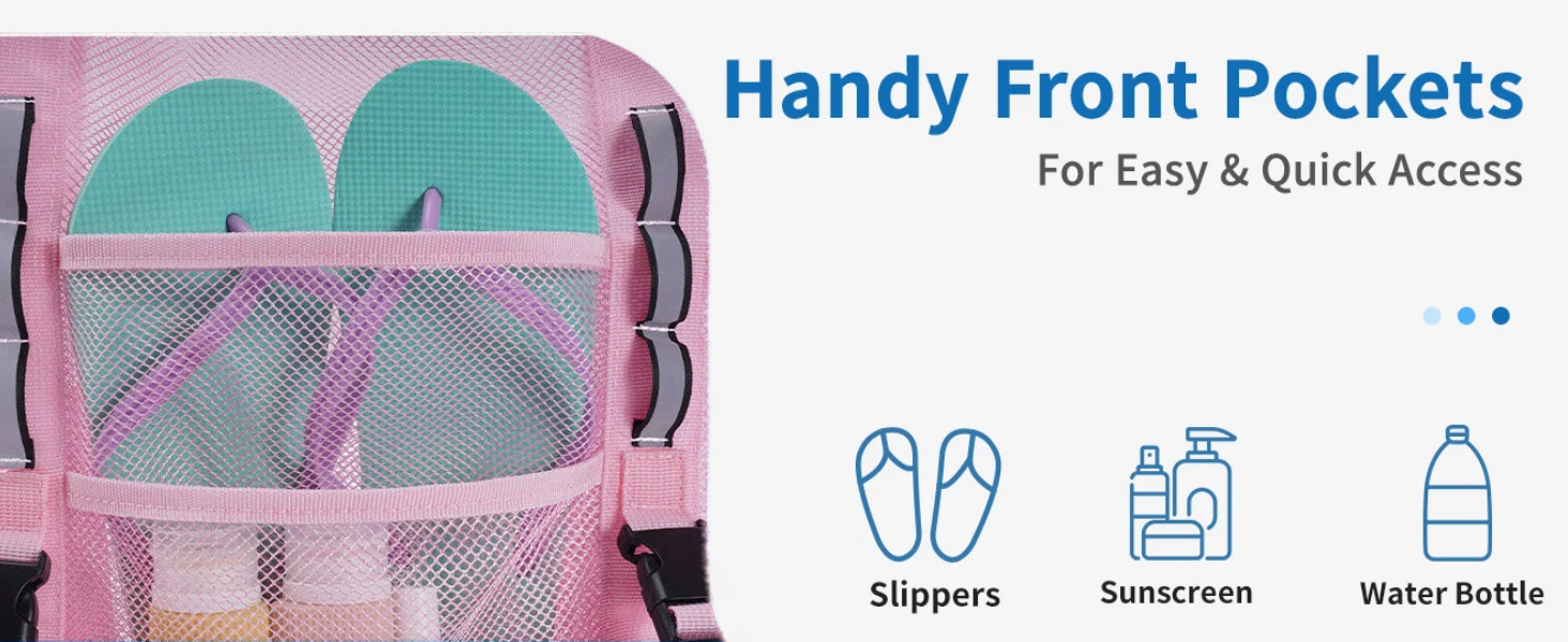 handy front pockets