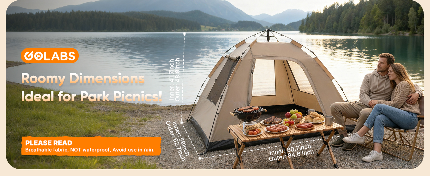3- instant camping tent