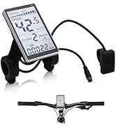 Electric Bike LCD Display Meter, 5 Pin 24V 36V 48V 60V Universal E Scooter M5 LCD Panel Screen wi...