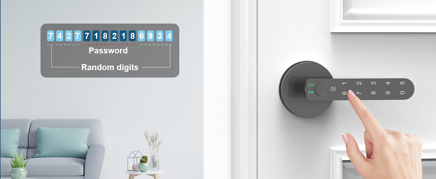 door knob with keypad