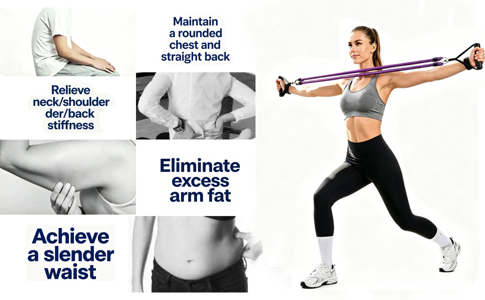 exercise bands kit let you aimed at muscle building or weight loss.