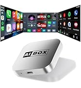 2-in-1 Wireless CarPlay Adapter &amp; Android Auto with Netflix/YouTube/Tiktok, Mini Car Play Wireles...