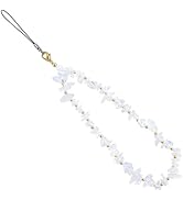 Handmade Natural Gemstone Gold Beaded Charm Cell Phone Camera Lanyard, Stanley Cup Accessories, W...