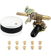 Lemfema Natural Gas Conversion Control Valve Kit with LP Gas Orifices Nozzle Replacement for Outl...