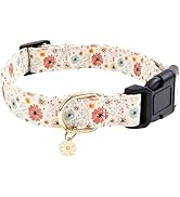 Faygarsle Cotton Designer Dogs Collar Cute Flower Dog Collars for Girl Female Small Medium Large ...