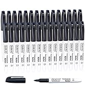 Permanent Markers,Shuttle Art 30 Pack Black Permanent Marker set,Fine Point, Works on Plastic,Woo...
