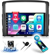 2G+64G Car Stereo Radio with CarPlay Android Auto for Mitsubishi Montero Pajero 2008-2017 Android...