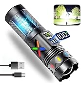 VASTFIRE Flashlight 10000 High Lumens Rechargeable, 50W Super Bright LED Flashlights, 5000ft Beam...