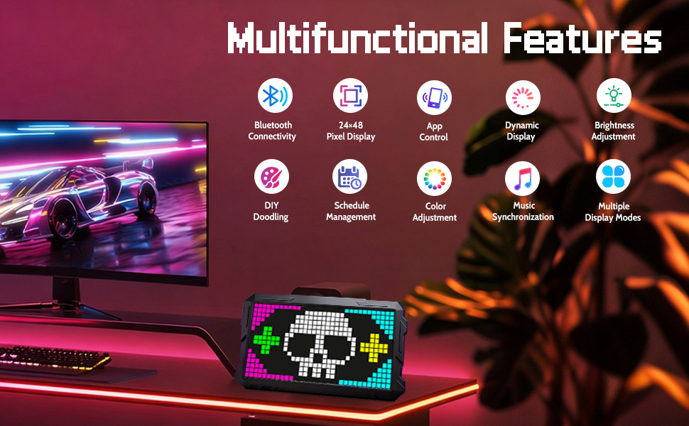 24x48 Smart Bluetooth Pixel Display