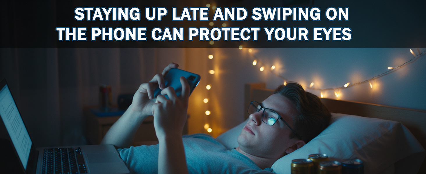 Eye protection before bedtime