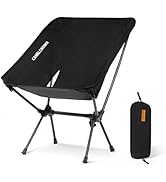 CAMEL CROWN Portable Camping Chair Folding Compact Lawn Lightweight Backpacking Chair with Carry ...