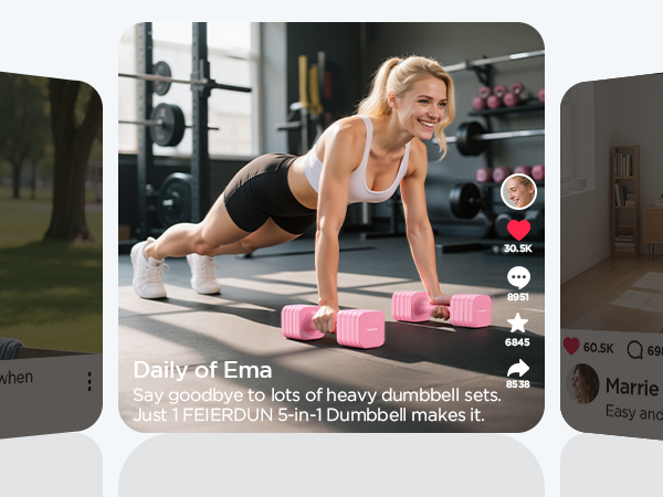 adjustable dumbell set