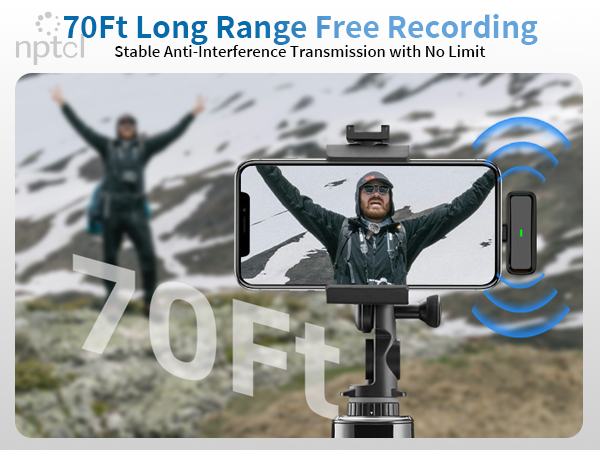 70ft long range wireless microphone