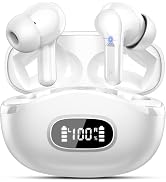 Wireless Earbuds, Bluetooth Headphones 5.4 HiFi Stereo, Ear Buds with 4 ENC Noise Cancelling Mics...