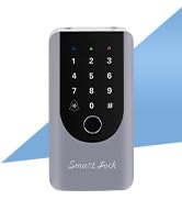 KENRONE Smart Lock Box for House Key with Built-in Doorbell,Fingerprint Lock Box APP Remote Acces...
